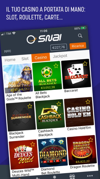 SNAI Casino app